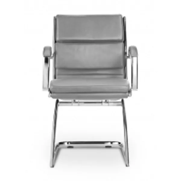 Livello Guest Chair Grey Leather*