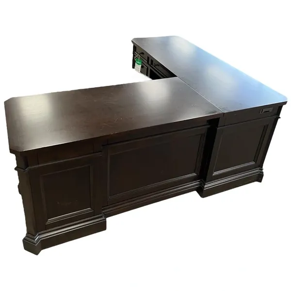 Rosemor L-Desk 66x75 Burnt Caramel