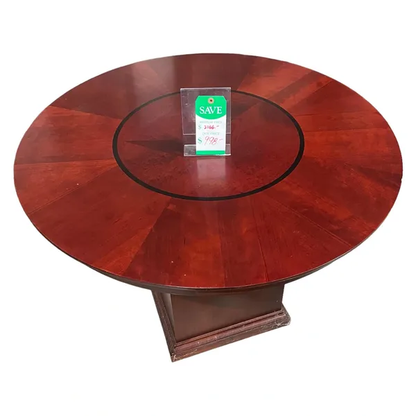 Round Cherry Wood Table